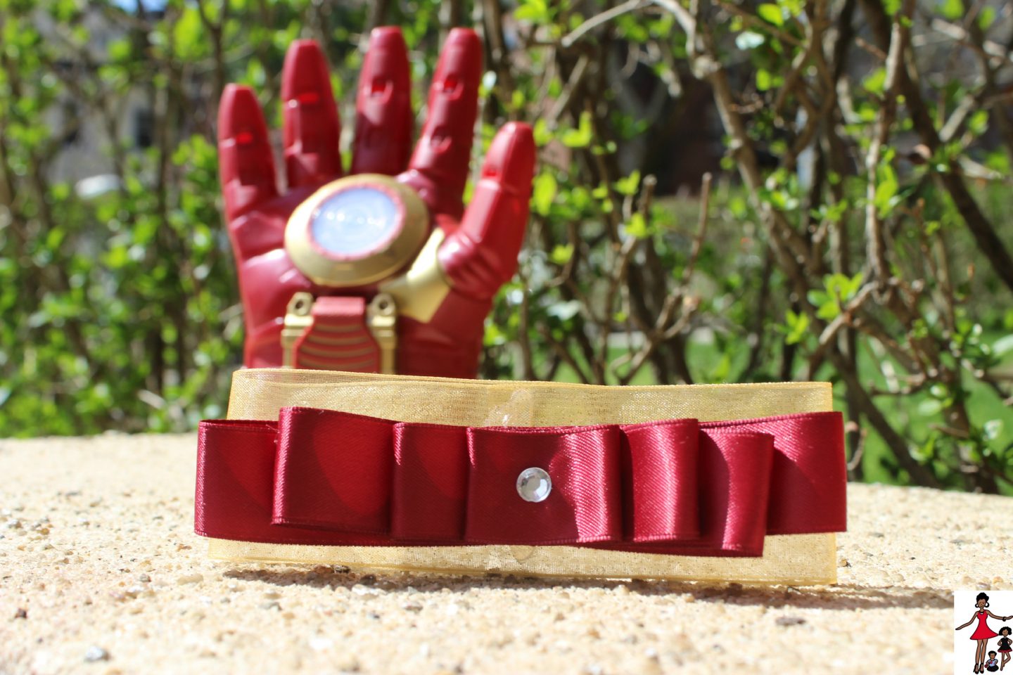 DIY Iron Man Hair Bow