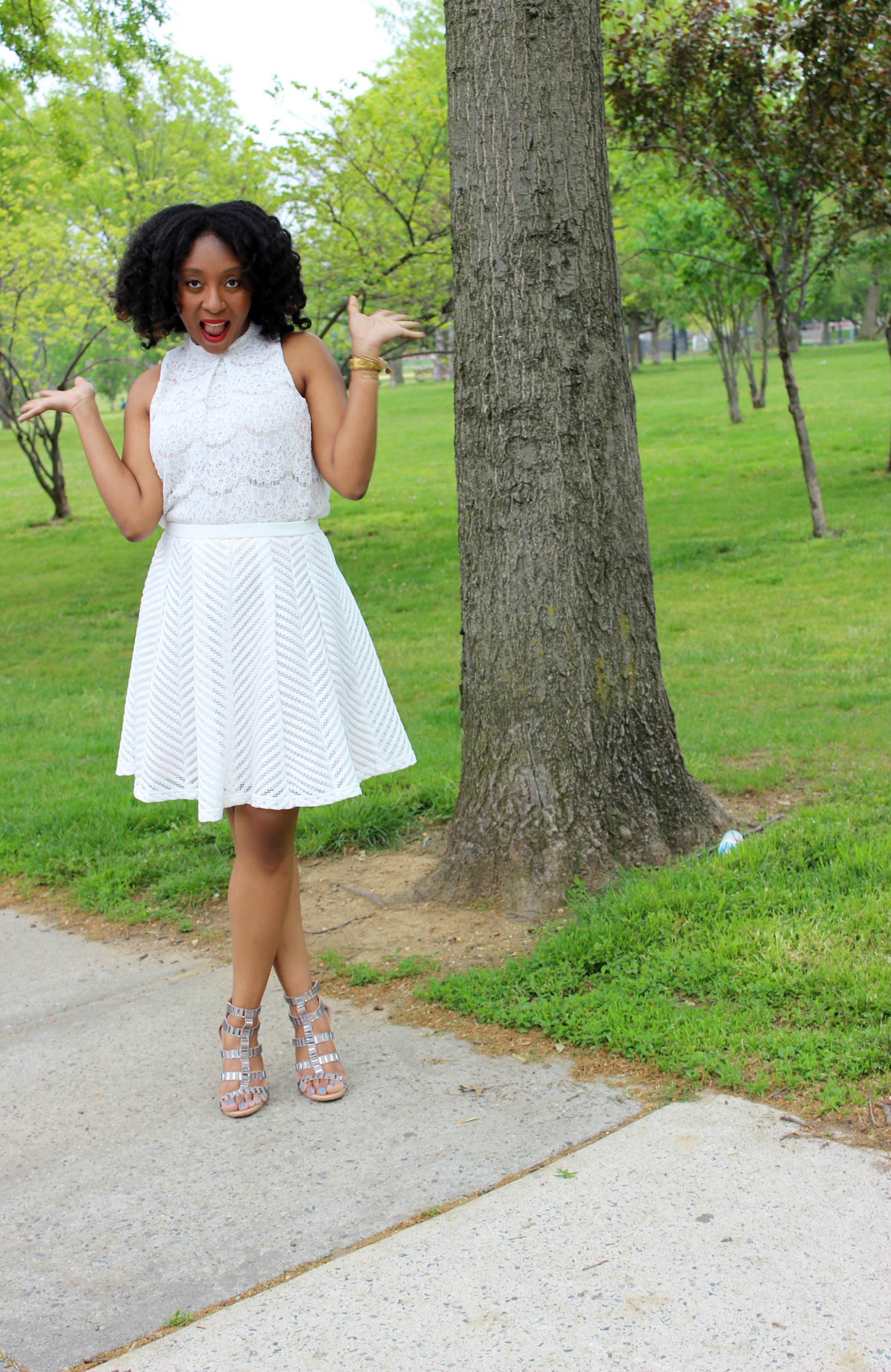 Mom Style: Would you wear lace with lace? - Adanna Dill