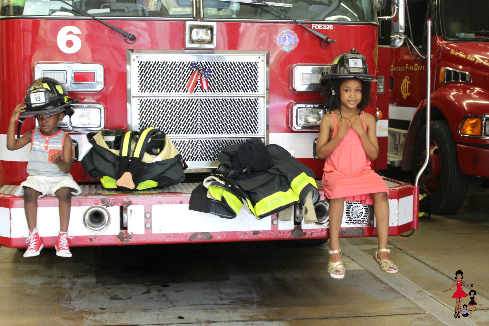 Chicago-Fire-Department-visit-with-kids