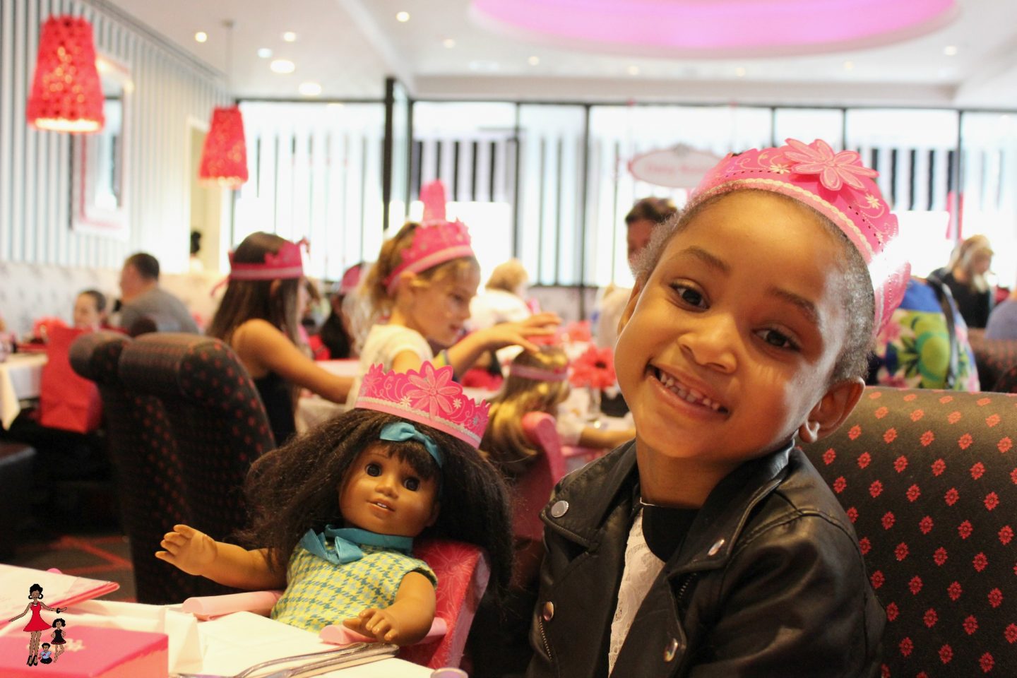 American girl shop doll store lunch