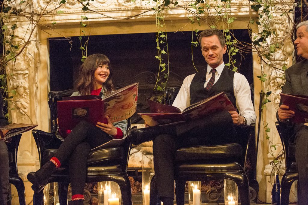 Neil Patrick Harris reads Christmas stories and from the script of A Series of Unfortunate Events (Netflix series) at the New York Public Library