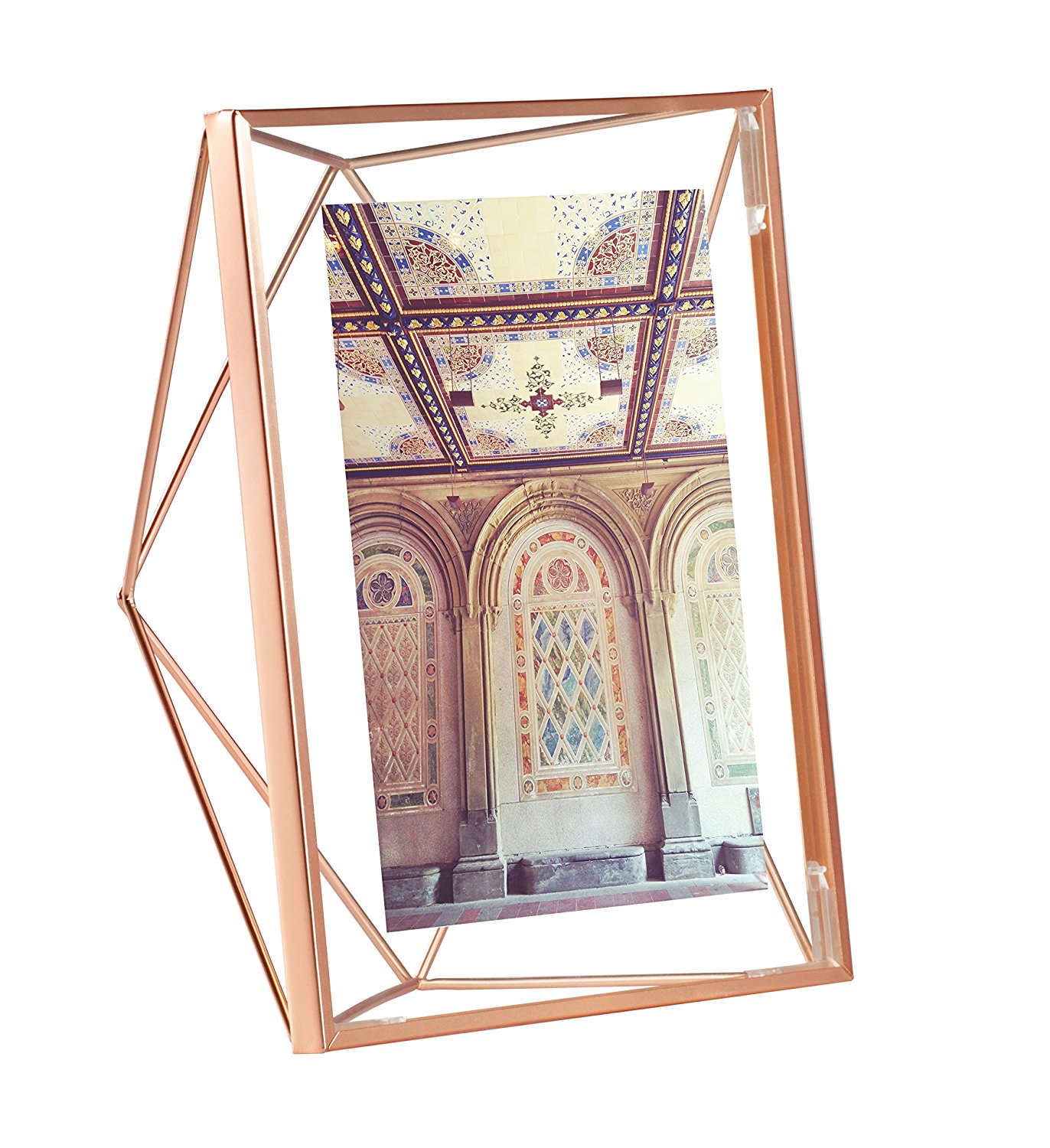 Rose Gold Geometric Photo Frame