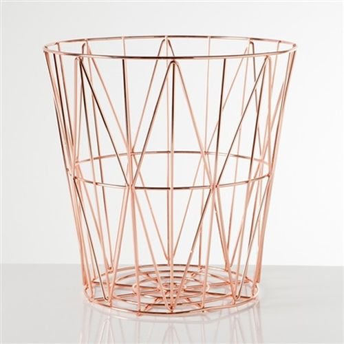 Rose Gold Storage Basket