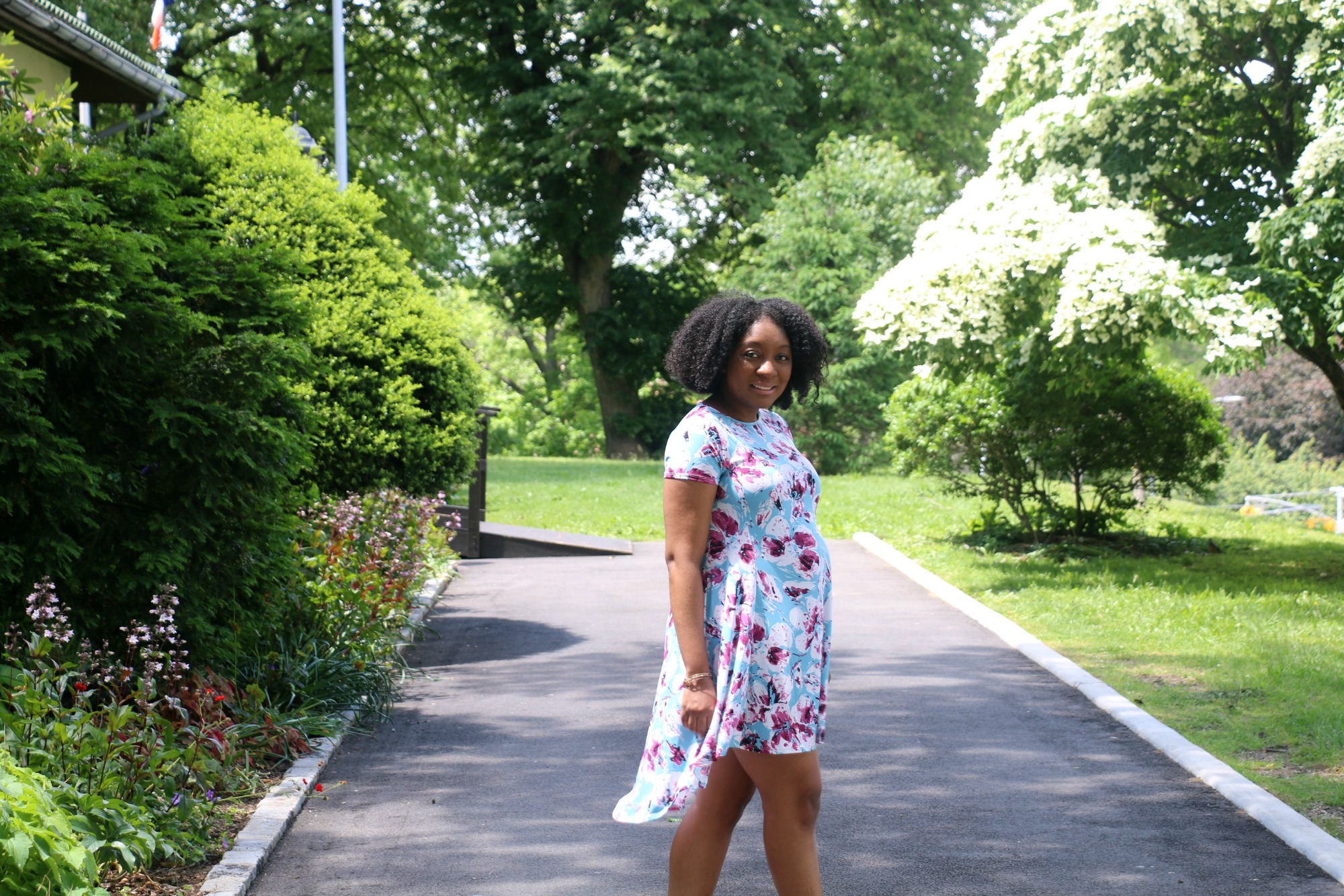 High-Low Maternity Dress Style