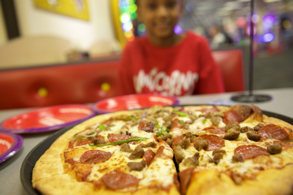 Dinner at Chuck E. Cheese's