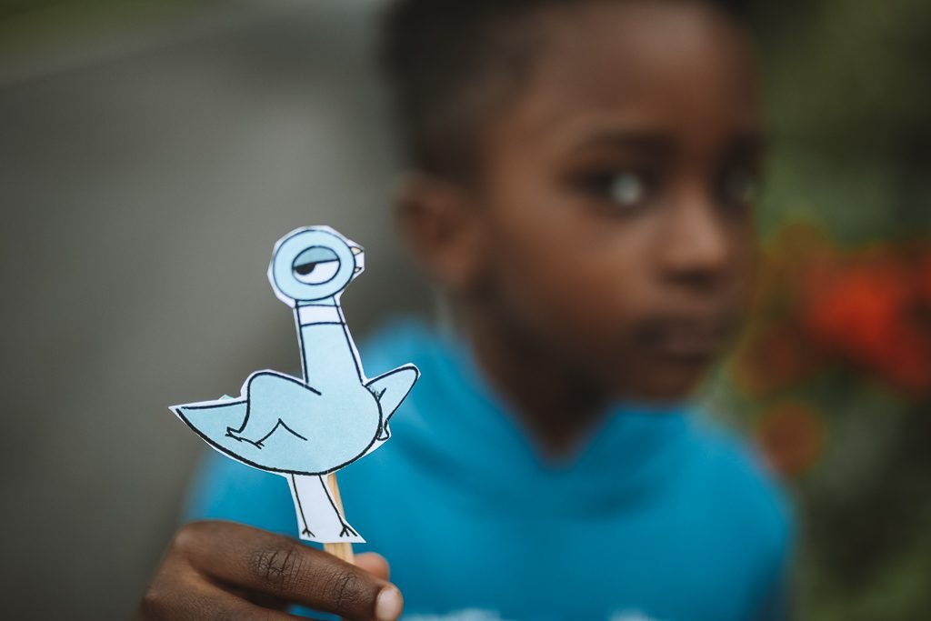 Easy DIY Mo Willems Pigeon Puppets