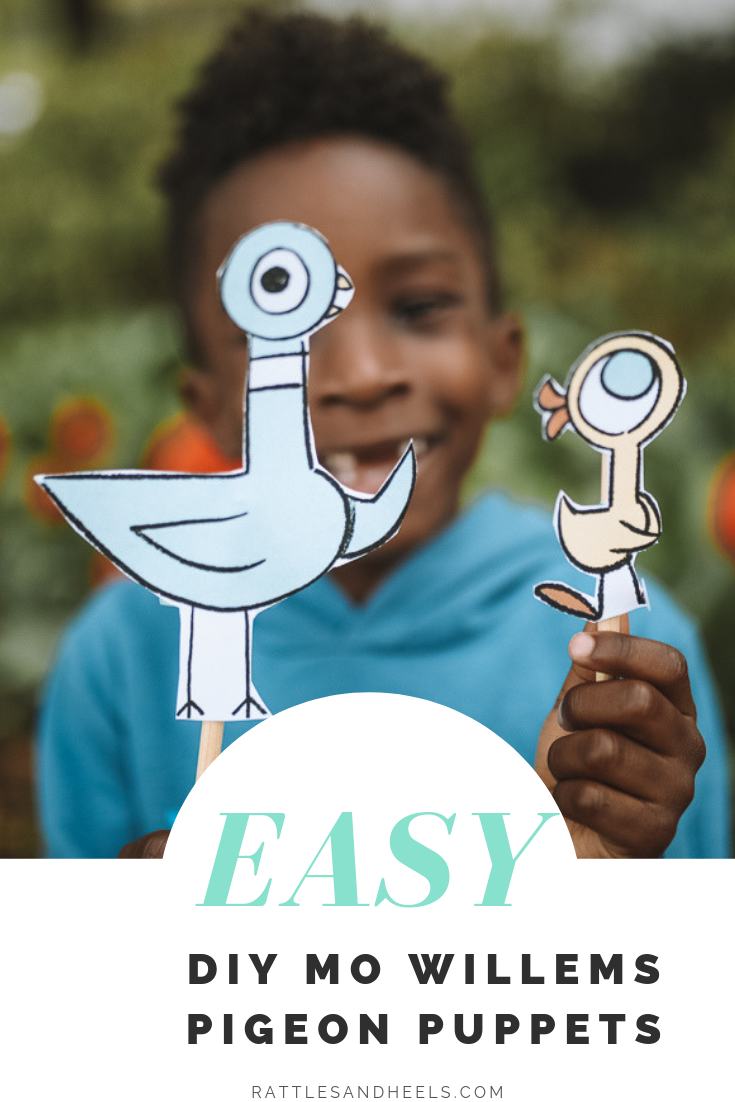 Easy DIY Mo Willems Pigeon Puppets Adanna Dill