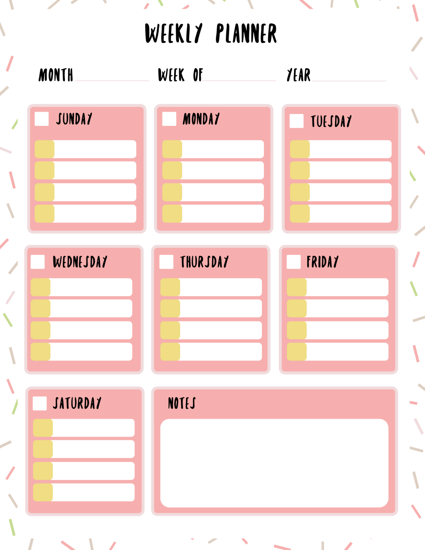 daily weekly monthly planner