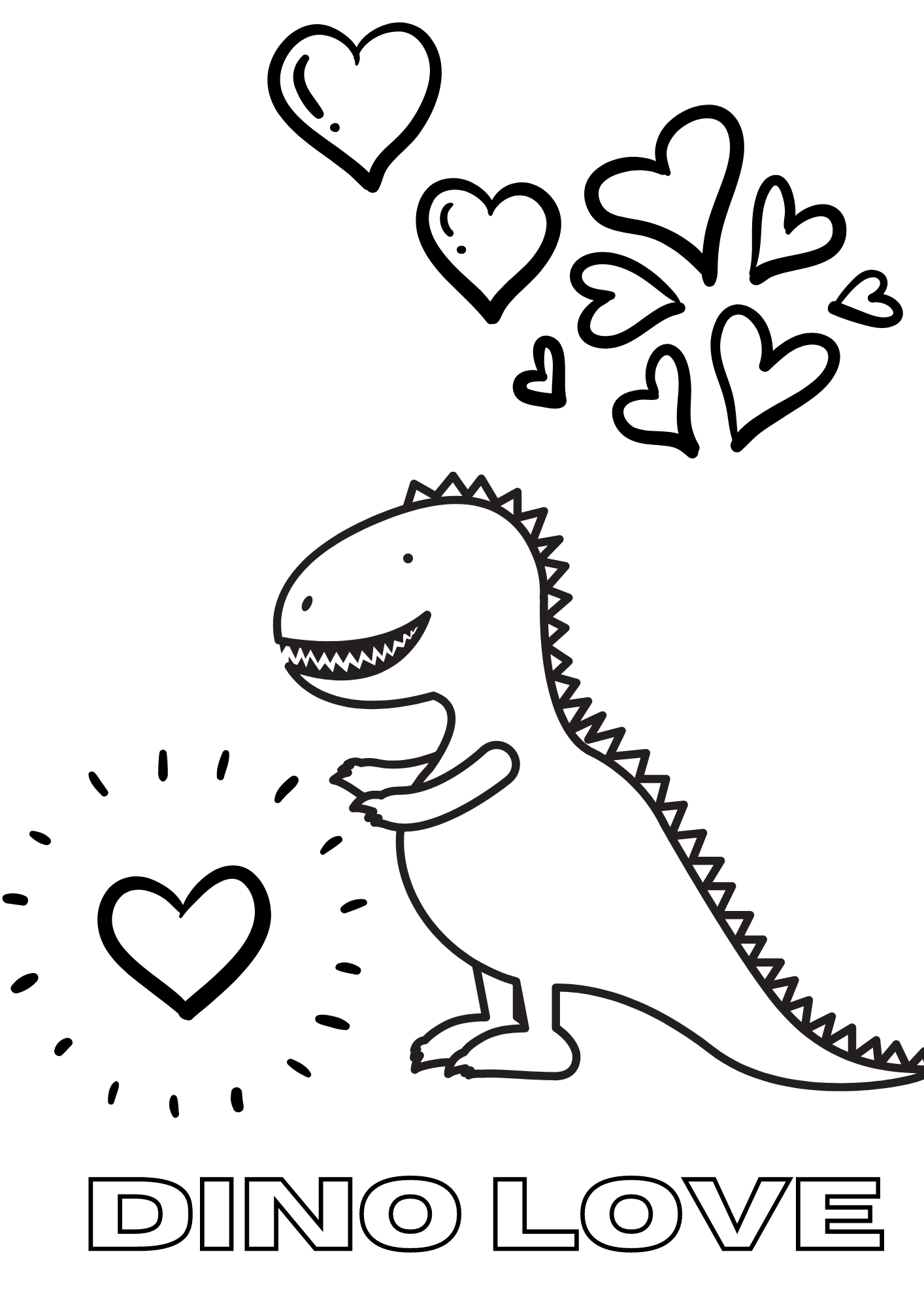 Dinosaur Coloring Pages You Can Print From Home! - Friday We're In Love