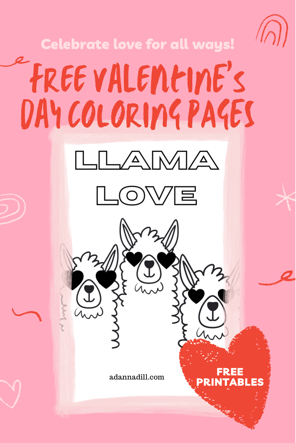 Coloring Pages - Make and Takes  Valentines day coloring page