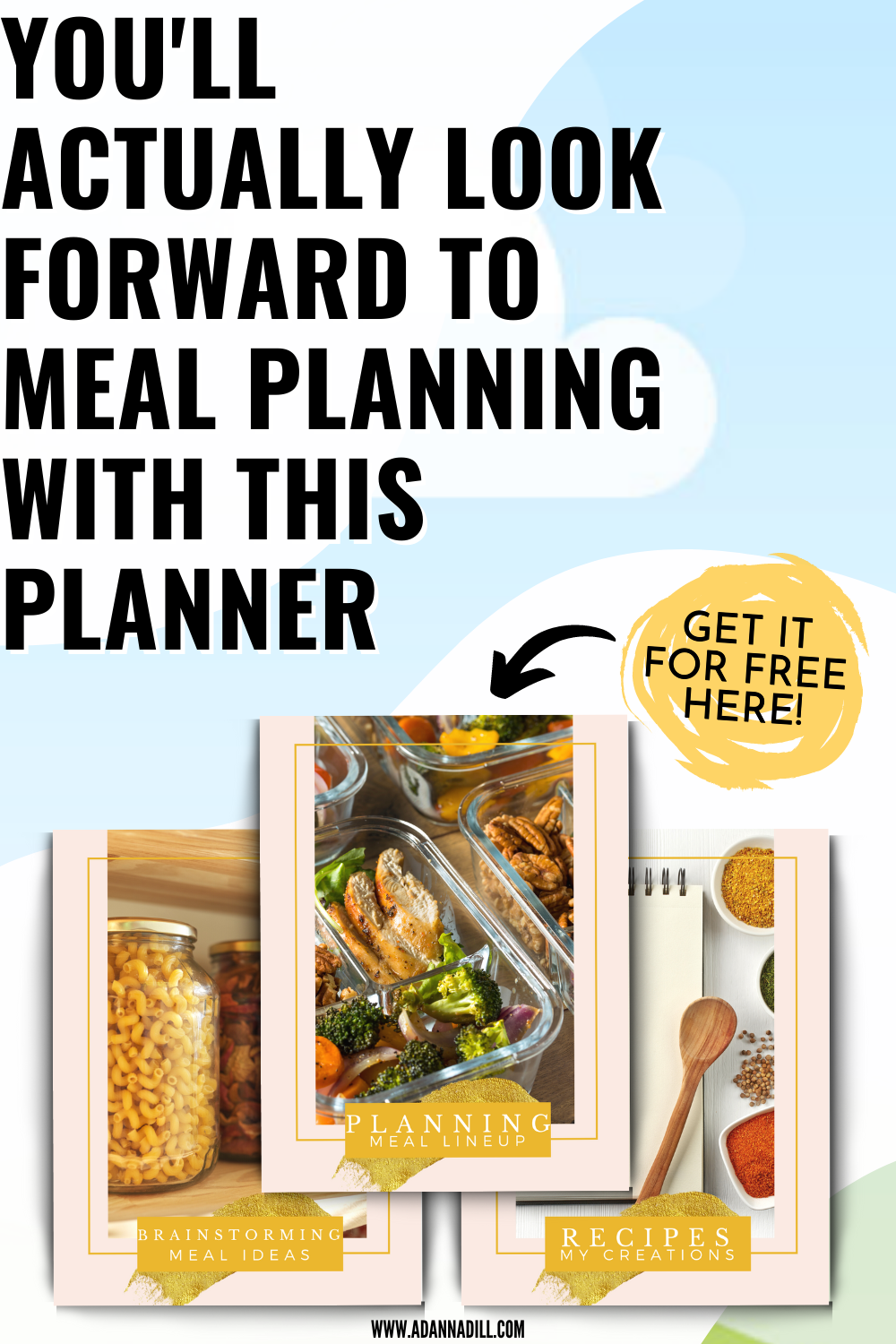 Free meal planning planner